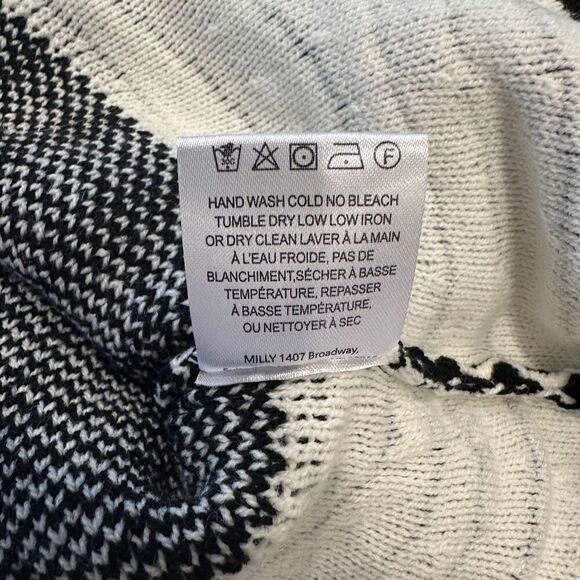 NwoT Milly Geo Jacquard Mermaid Dress - Black/White size M - Picture 7 of 9